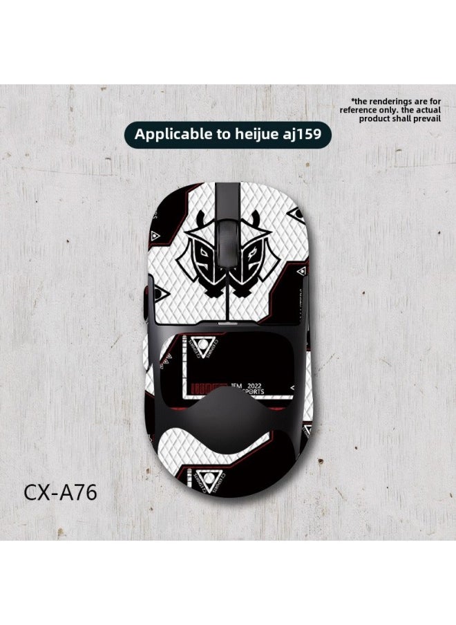 ملصق مضاد للانزلاق من أجل Heijue AJ159apex Mouse AJ159 Pro عالمي بتغطية كاملة لجلد السحلية يمتص العرق ومقاوم للخدش - اللون: Heijue Aj159-cx-a76/الألماس الأبيض - شامل كليًا