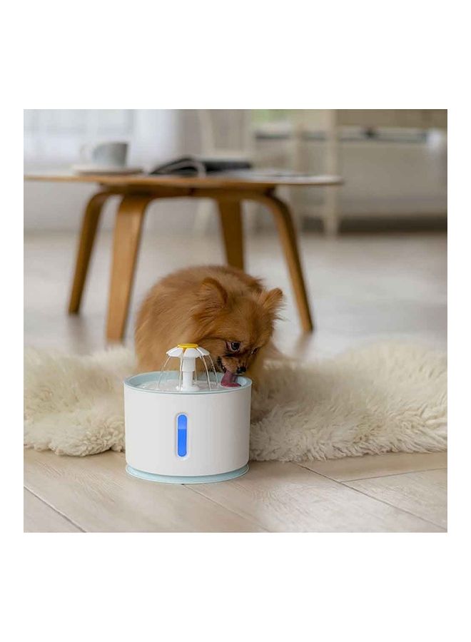 نافورة شرب تلقائية بيضاء/زرقاء 18.6x18.6x13.1 سم - Image 3