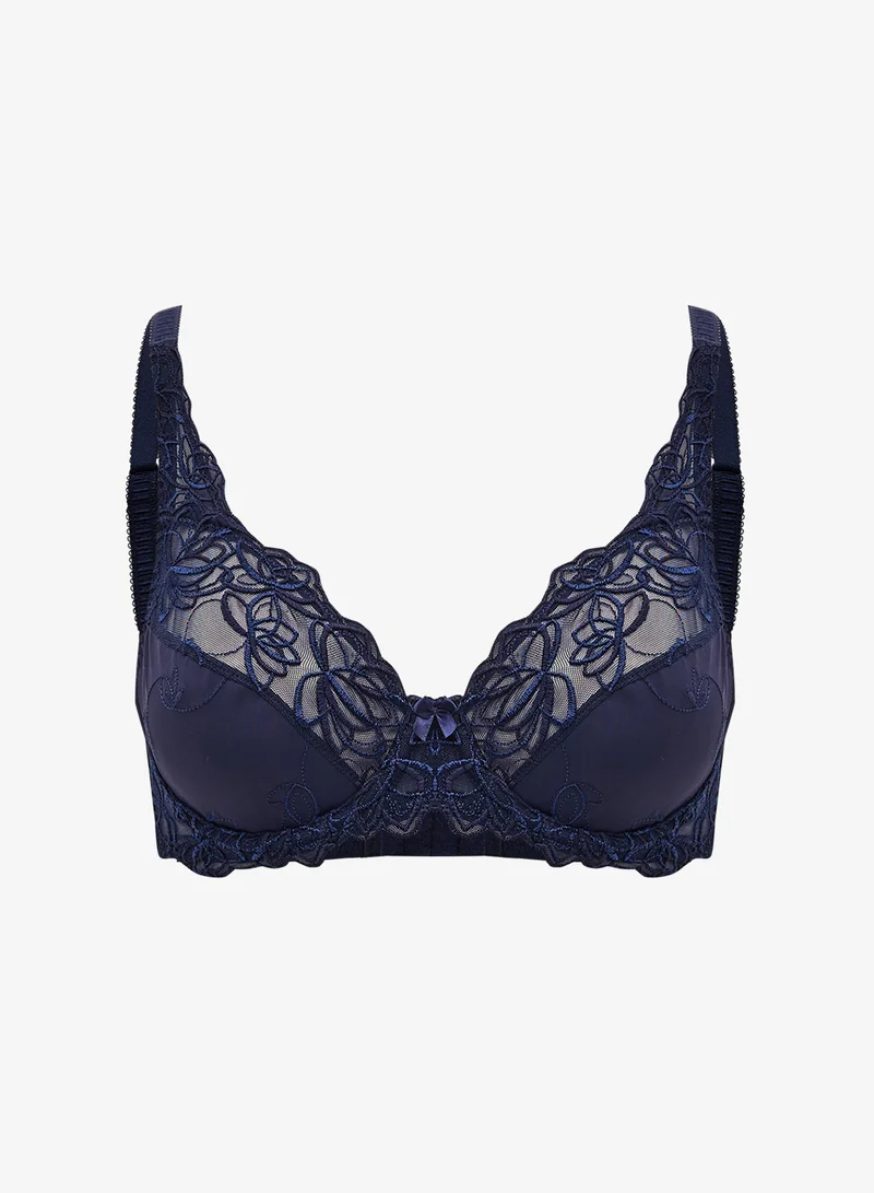 hunkemoller Lace Plunge Neck Bra