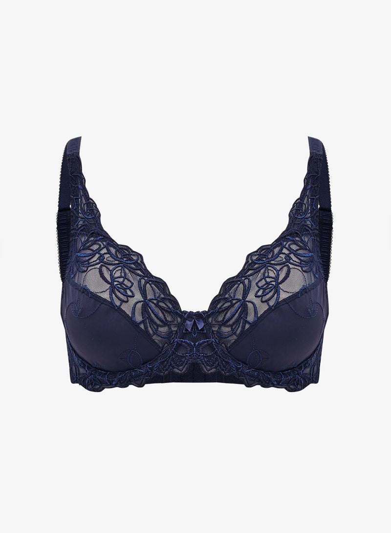 hunkemoller Lace Plunge Neck Bra - Image 1