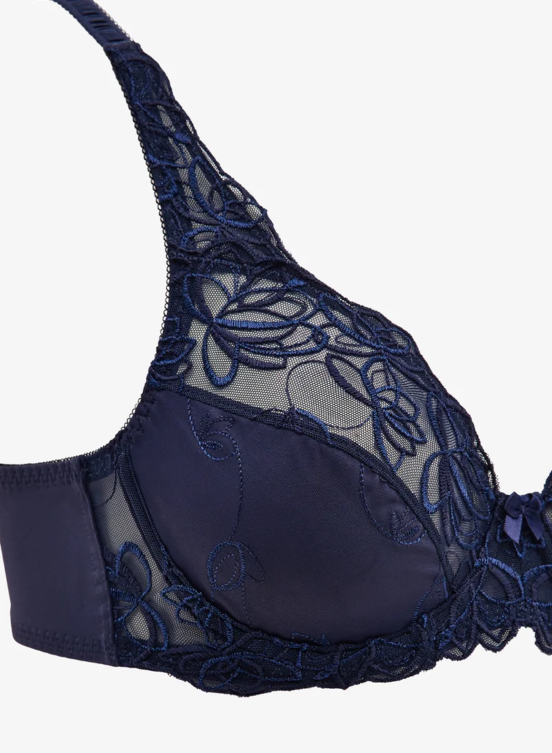 hunkemoller Lace Plunge Neck Bra