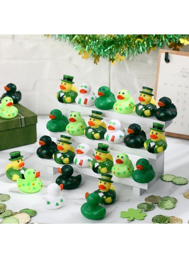 Jerify 12 Pcs St. Patrick's Day Rubber Ducks 6 Styles Shamrock Ducks for Bath Pool Birthday Irish St. Patrick's Day Gifts for Party Favors Accessories Holiday - Image 5