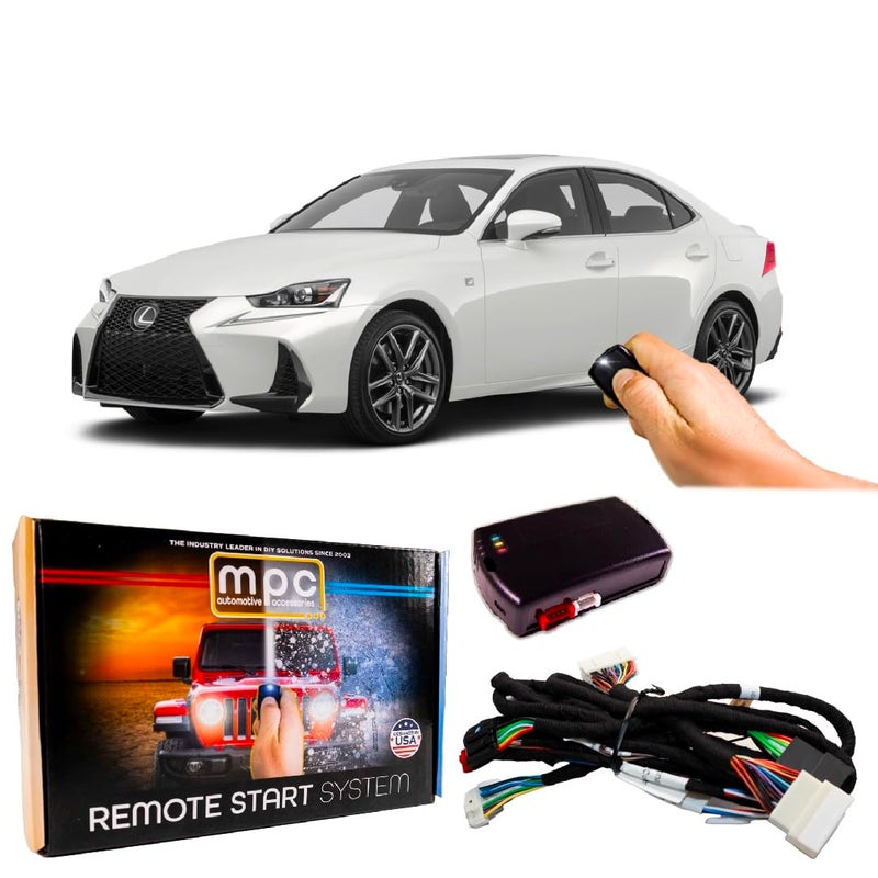 MPC Complete PlugnPlay Factory Remote Activated Remote Start Kit for 20142018 Lexus IS350 wTHarness