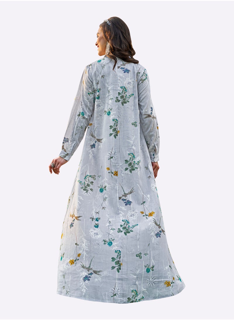 Sara Arabia - Sara Arabia Floral Abstract Jalabiya - Image 1