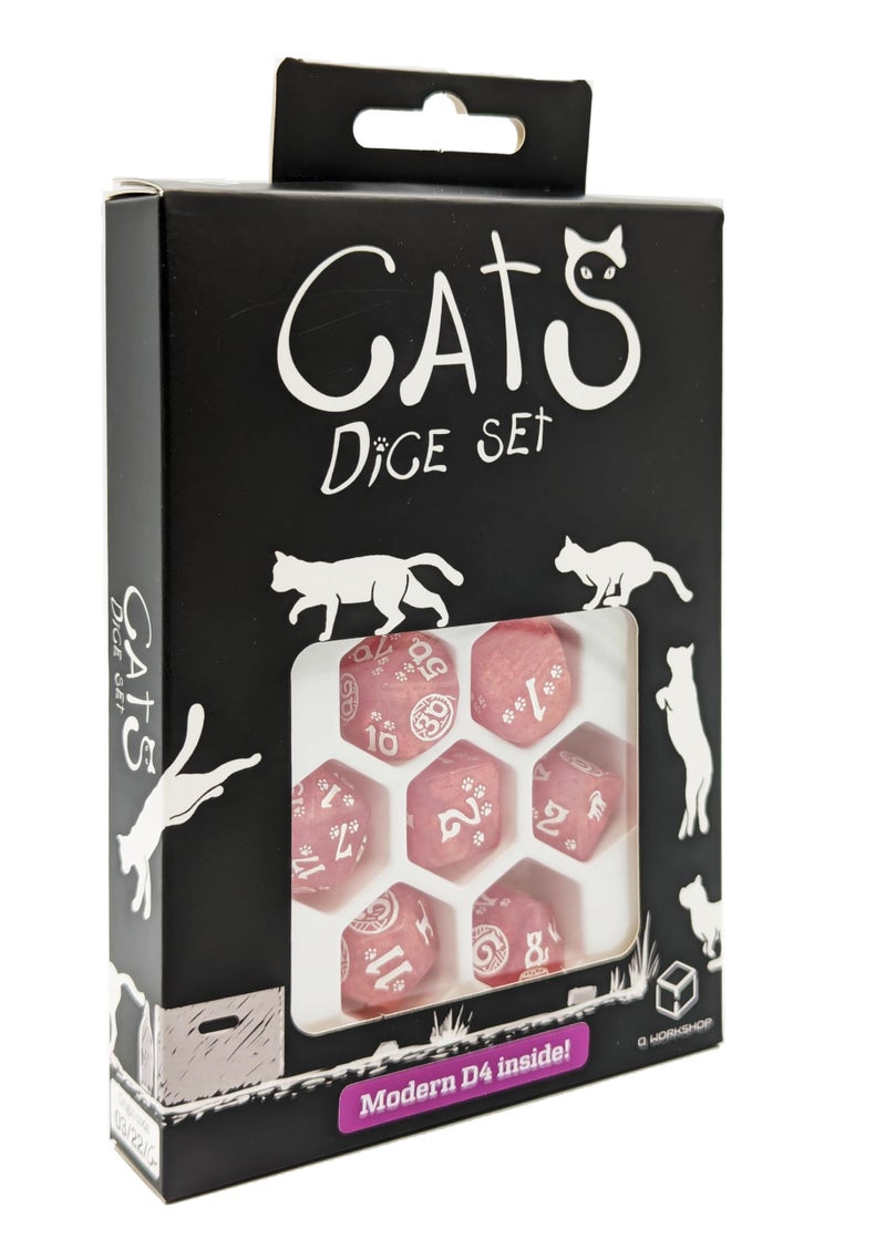 Q WORKSHOP Cats Dice Set Daisy by QWorkshop Dice Game - Image 3