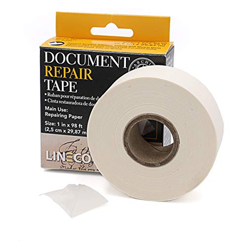 Lineco, Archival Document Repair Tape, 1 Inch x 98 Feet, Acid-Free Translucent, for Repair Paper Document, Book, Ephemera, Photos Print Artwork. - Image 2