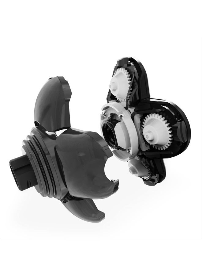 Telfun Shaver Replacement Blades, 5 Heads Beard Cutter Replacement Blade Easy Install Electric Razor Shaver Head for Bald and Face - Image 2