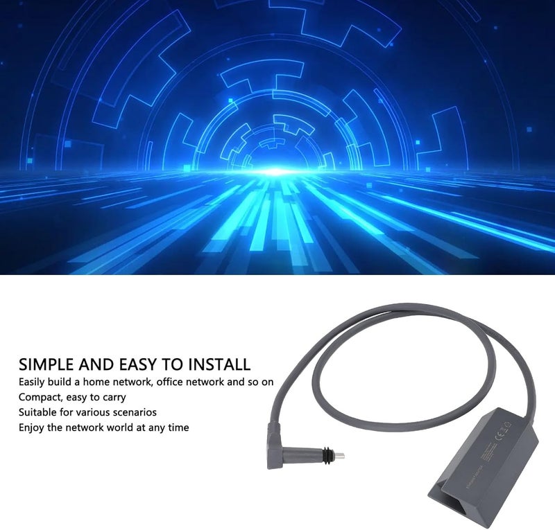 Haofy Ethernet Adapter Rectangle Satellite Internet Powerline for Wired External Network - Image 3