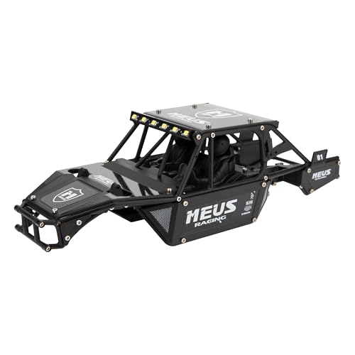 MEUS RACING Mantis24 Body with Roll Cage for Axial 124 SCX24 RC Crawler Black - Image 1