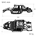 MEUS RACING Mantis24 Body with Roll Cage for Axial 124 SCX24 RC Crawler Black - Image 4