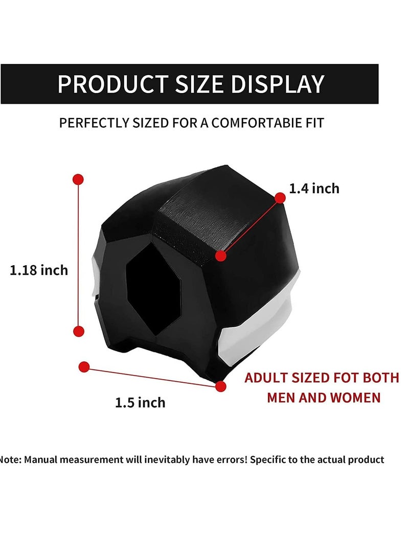 Double Chin Reducer for Women Face Fat Reducer Jaw Exerciser for Men Jawline Shaper Slim and Tone Your Face & Neck For Tool Black
