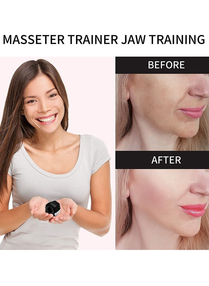 Double Chin Reducer for Women Face Fat Reducer Jaw Exerciser for Men Jawline Shaper Slim and Tone Your Face & Neck For Tool Black