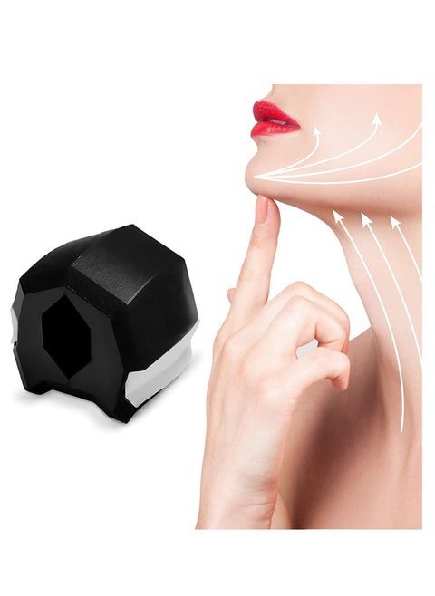 Double Chin Reducer for Women Face Fat Reducer Jaw Exerciser for Men Jawline Shaper Slim and Tone Your Face & Neck For Tool Black