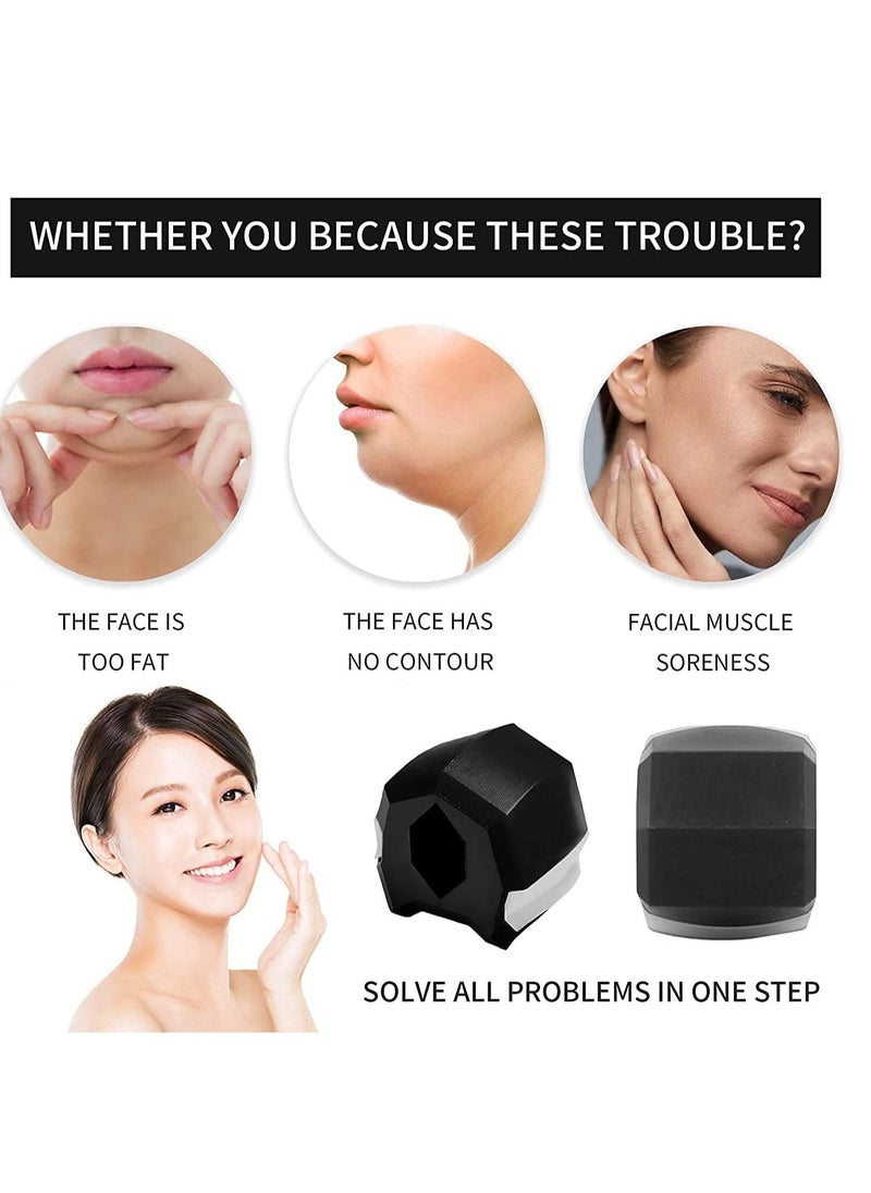 Double Chin Reducer for Women Face Fat Reducer Jaw Exerciser for Men Jawline Shaper Slim and Tone Your Face & Neck For Tool Black
