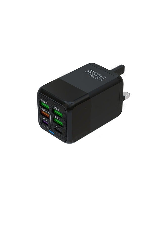 General 150W Multiport Fast Charger 4USB+2PD Mobile Phone Charger 6-in-1 Multi-Port Charging Head  - Image 1