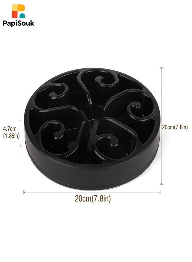 PapiSouk Slow Feeder Dog Bowl Anti Chew Interactive Pet Feeding Bowl for Medium Large Dogs Helps Reduce Anxiety Prevent Fast Eating Black - Image 4