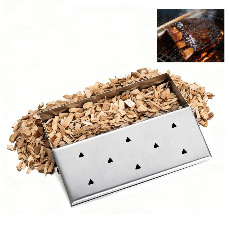 Gimgsoen Smoking Wood Chips Variety Pack, 3 Flavors (Oak, Hickory, Apple), 2 lbs Ã— 3 â€” All-Natural BBQ Smoking Chips for Smoker Box, Electric Smokers, Pellet & Charcoal Grills - Image 2