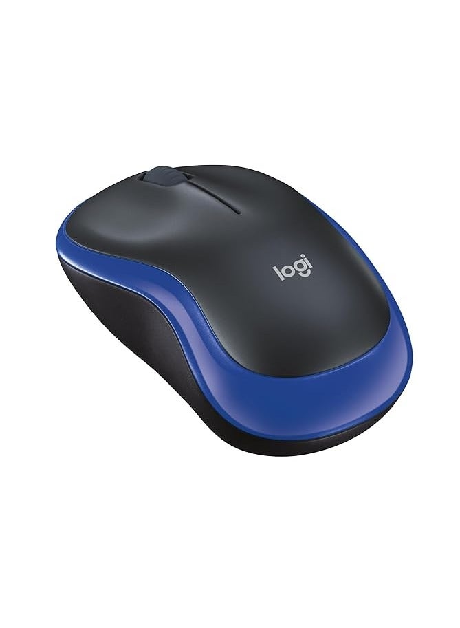 Logitech Mouse Wireless Blue M185 - Image 1
