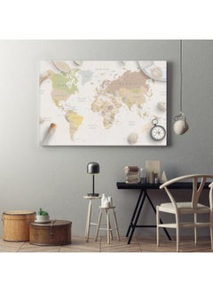 Home Gallery Home Gallery sea travel things world map conposition Printed canvas wall art  - Image 2
