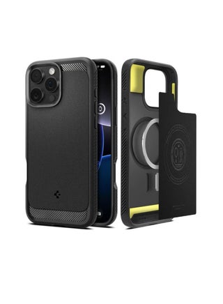 Rugged Armor MagFit iPhone 16 Pro MAX Case Cover with MagSafe and Carbon Fiber Textures (2024) - Matte Black - pzsku/Z2F607FD8D340E52EC6ADZ/45/1741659624/445a9a77-6a61-480c-976c-5fa6b52b8c68