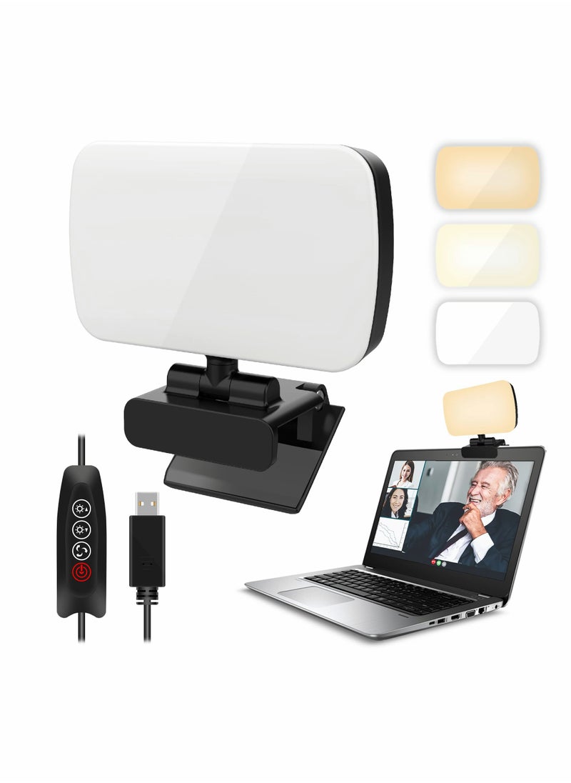 KASTWAVE Video Conference Lighting Kit, Laptop Ring Light with Clip and Tripod  - Image 1