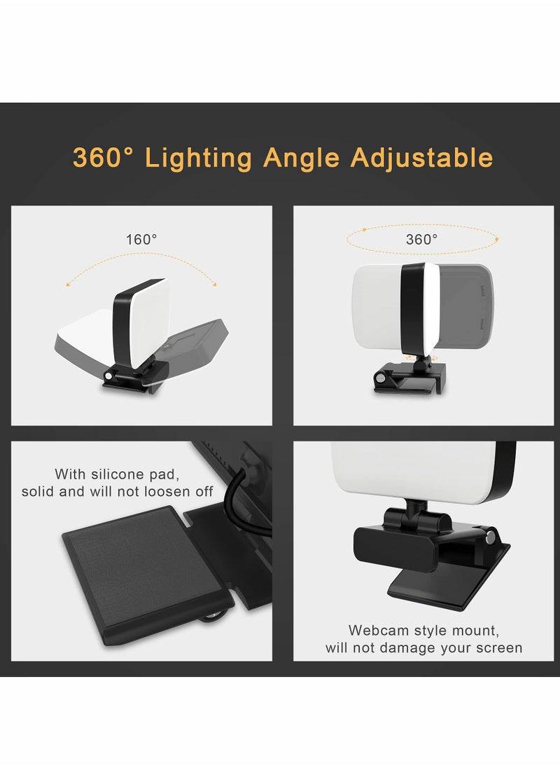 KASTWAVE Video Conference Lighting Kit, Laptop Ring Light with Clip and Tripod  - Image 4