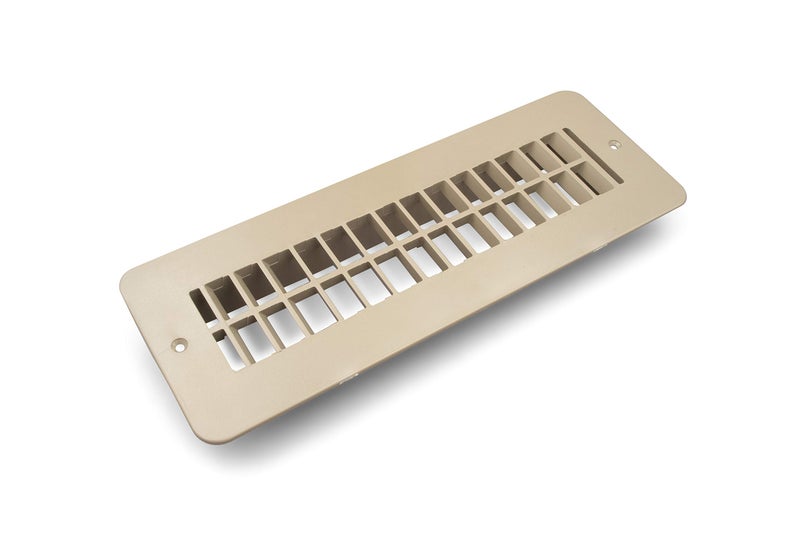 THETFORD|B&B Molders RV Replacement Parts and Accessories RV Camper 2 in x 10 in Floor Register Vent Without Damper Tan Brown PN 94258 - Image 3