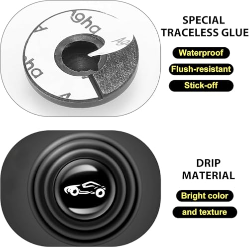 TAZLYN car Sticker Door Rubber Shock Absorber Pads Protector car Accessories for Doors Rubber Sticker Silicone 20pcs Noise-Reducing Stickers, PVC Shock-Absorbing Door Guard (Pack of 20) - Image 4