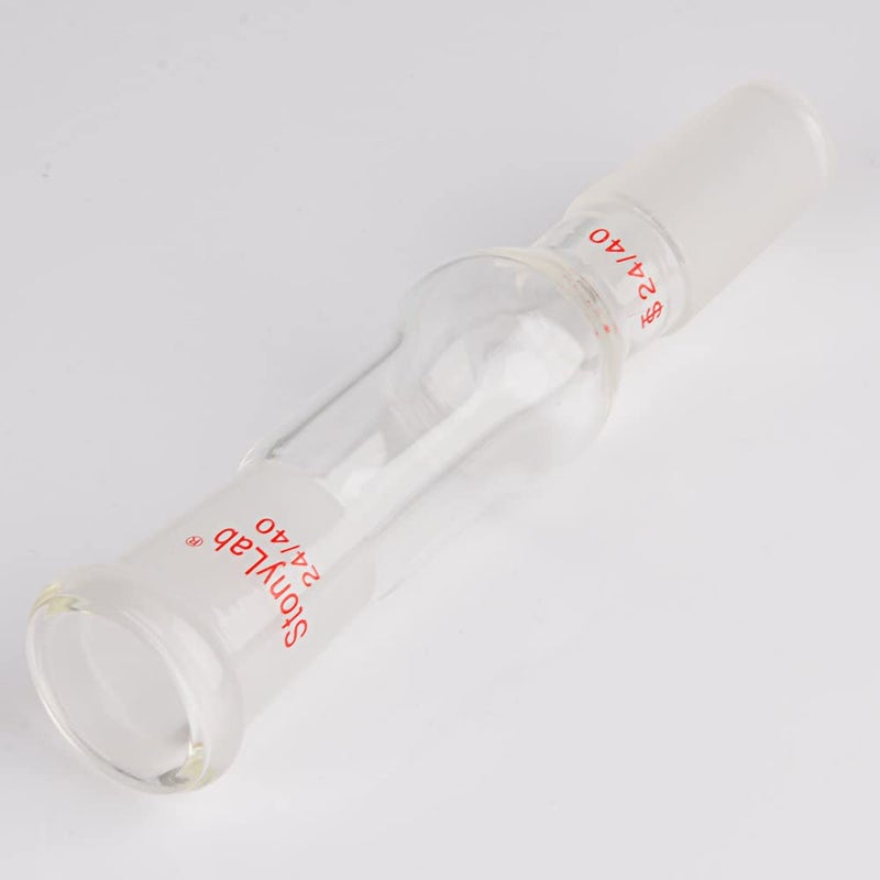 stonylab Borosilicate Glass Drying Tube Adapter, Two 24/40 Joints Straight Drying Tube for Laboratory - Image 5