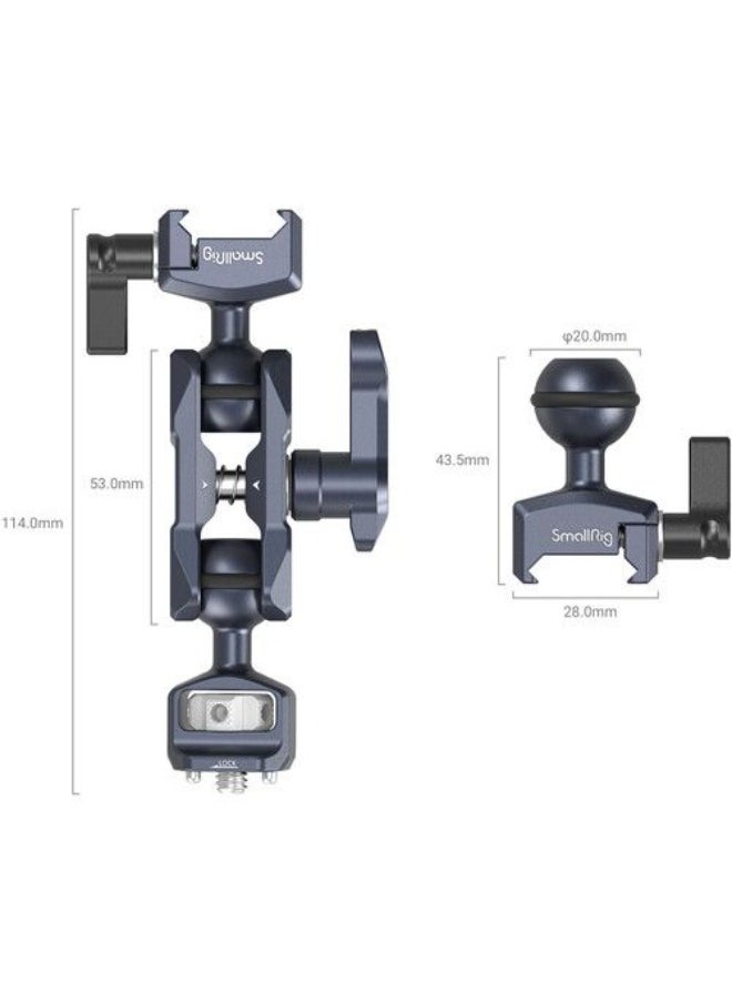 SMALLRIG Magic Arm with Dual Ball Heads (1/4”-20 Screw and NATO Clamp) 3875  - Image 3