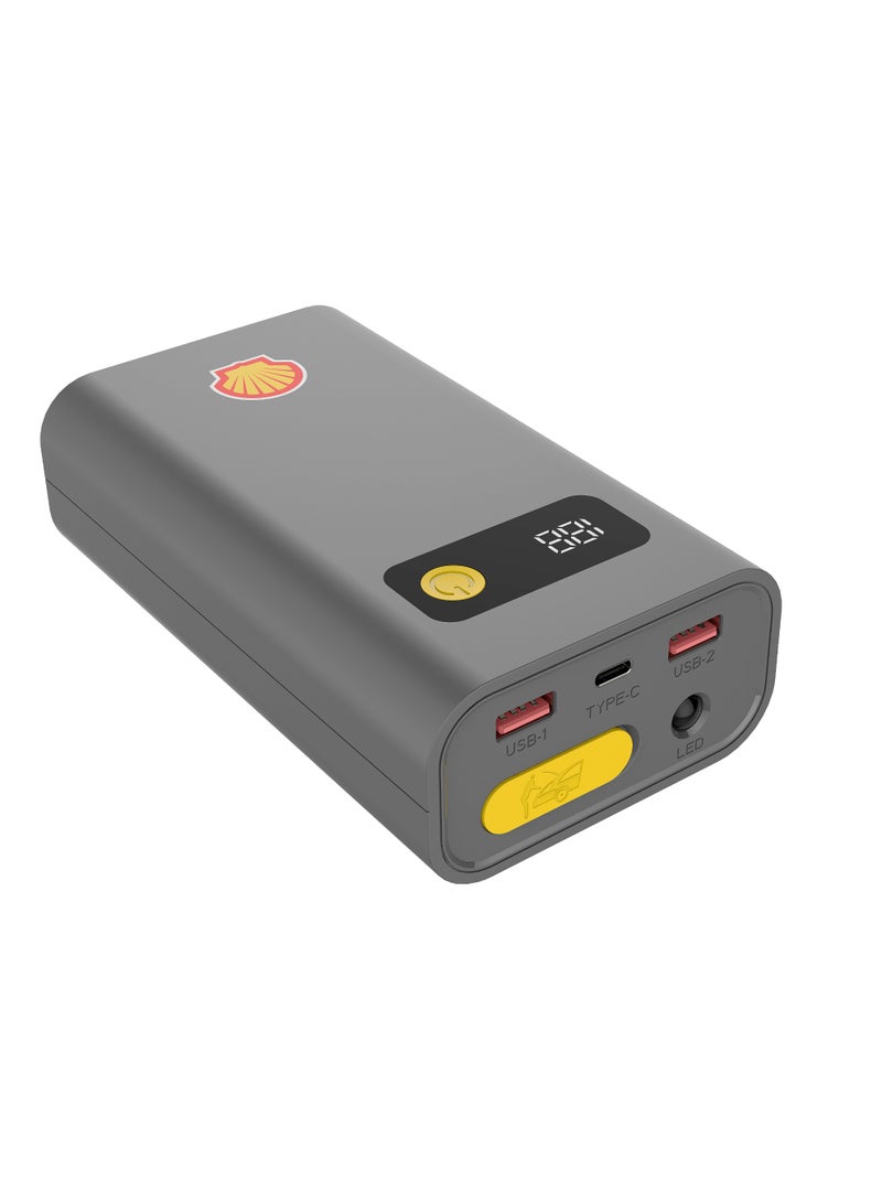 Shell Jump Starter Shell Car Jump Starter & Power Bank, 10,000mAh Current, with LED light, Smart Battery Clamps with LED indicator - Image 3