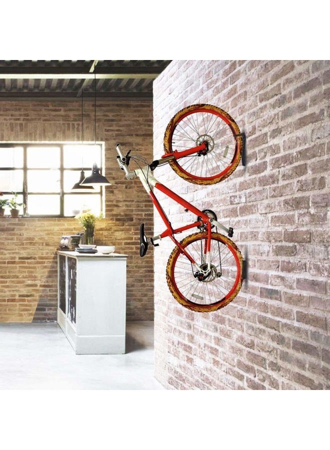 Dirza Bike Wall Mount Rack with Tire Tray - Vertical Bike Storage Rack for Indoor,Garage,Shed - Easy to install - Great for Hanging Road ,Mountain or Hybrid Bikes - Screws Included - 1 Pack - Image 5