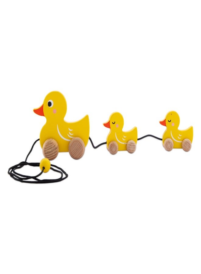 WUDLY Toys Pull Duck Family for Kids Attractive Toy for New Born and Little Childrens | Perfect for Little Hands|(Yellow) - Image 2