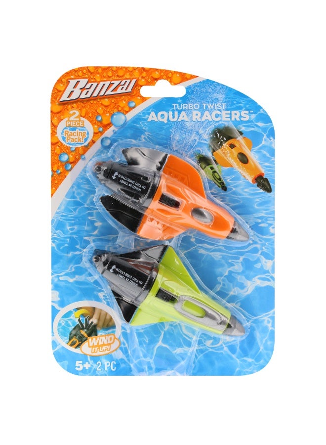 BANZAI TURBO TWIST AQUA RACERS - 2PCS - Image 1