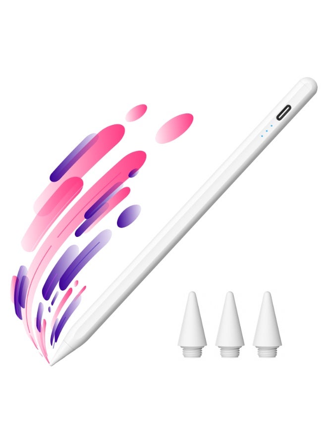 Kingone Stylus Pen for iPad 2018-2025, 10 Mins Fast Charge with Tilt Sensitivity and Palm Rejection, Compatible with Apple iPad 6-11 Gen, iPad Air 3/4/5/M2/M3, iPad mini 5/6, iPad Pro 11"/12.9"/M4 - Image 1