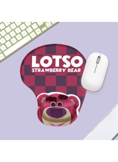 Comfortable Simple Cartoon Series Silicone Wrist Rest Mouse Pad Office Gaming Anti-slip Desk Mat Wrist Support Hand Rest Pad-Color:Color Map Opp Packaging-Pattern:MH030-3-Strawberry Bear Mosaic