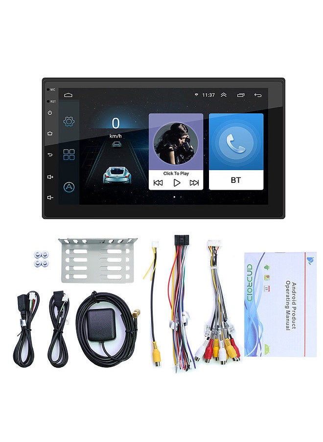 Generic - 7 Inch Car Stereo Android GPS Navigation WIFI MP5 Player FM Radio BT Hands-Free Calling Support Dual USB Input Phone Link Reverse Picture Steering Wheel Control - Image 1
