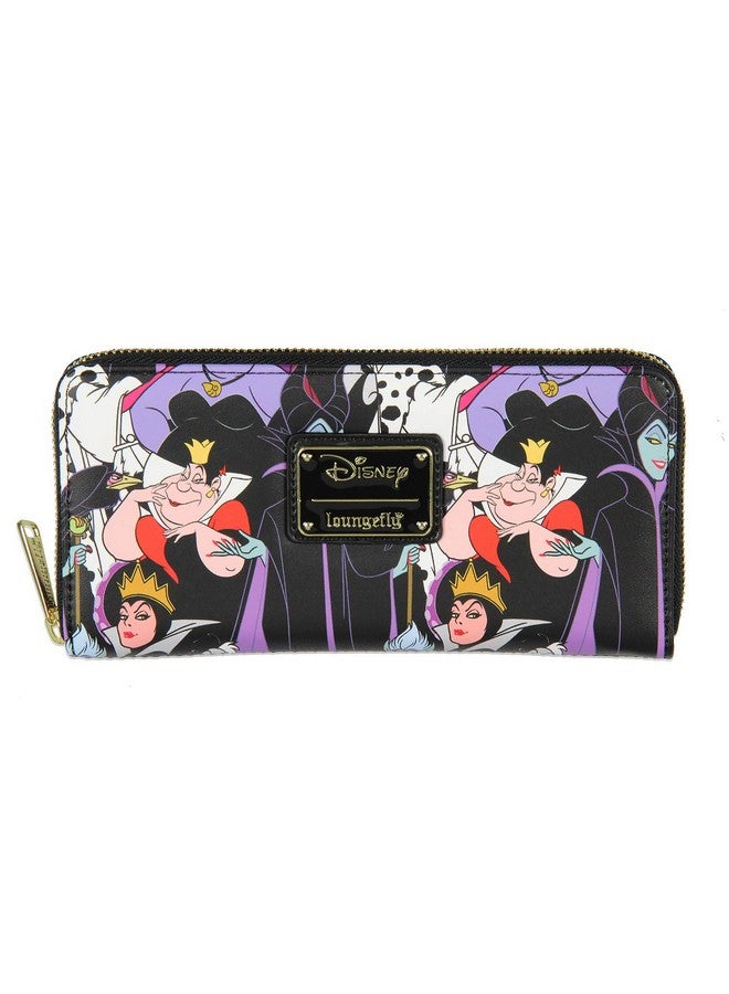 Loungefly Disney Villains Allover Print Zip Around Wallet - Image 1