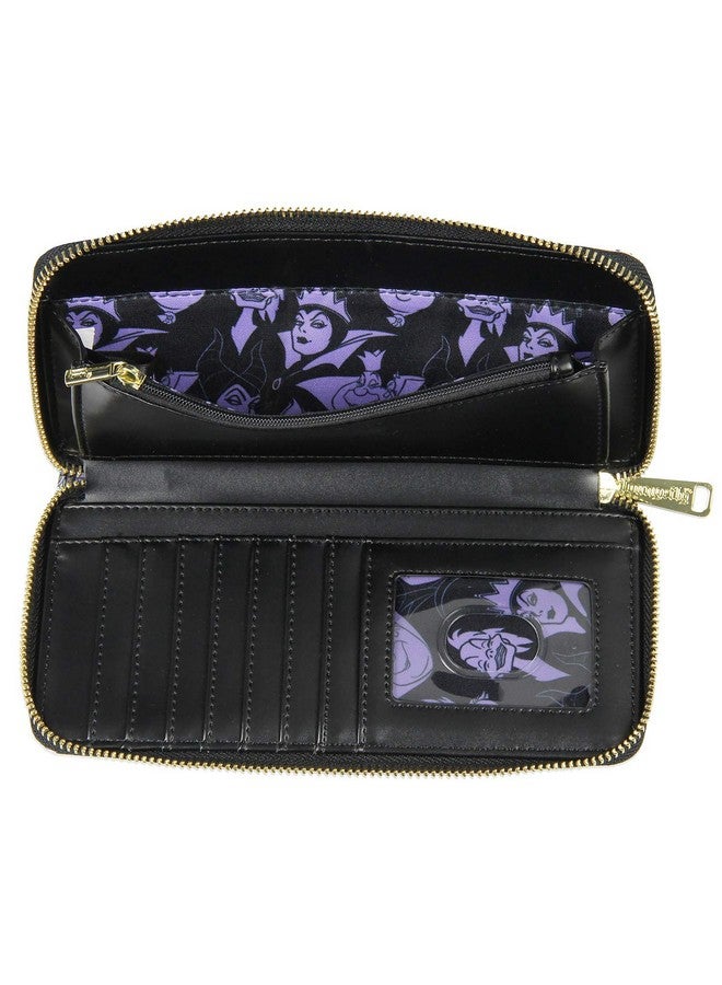 Loungefly Disney Villains Allover Print Zip Around Wallet - Image 2