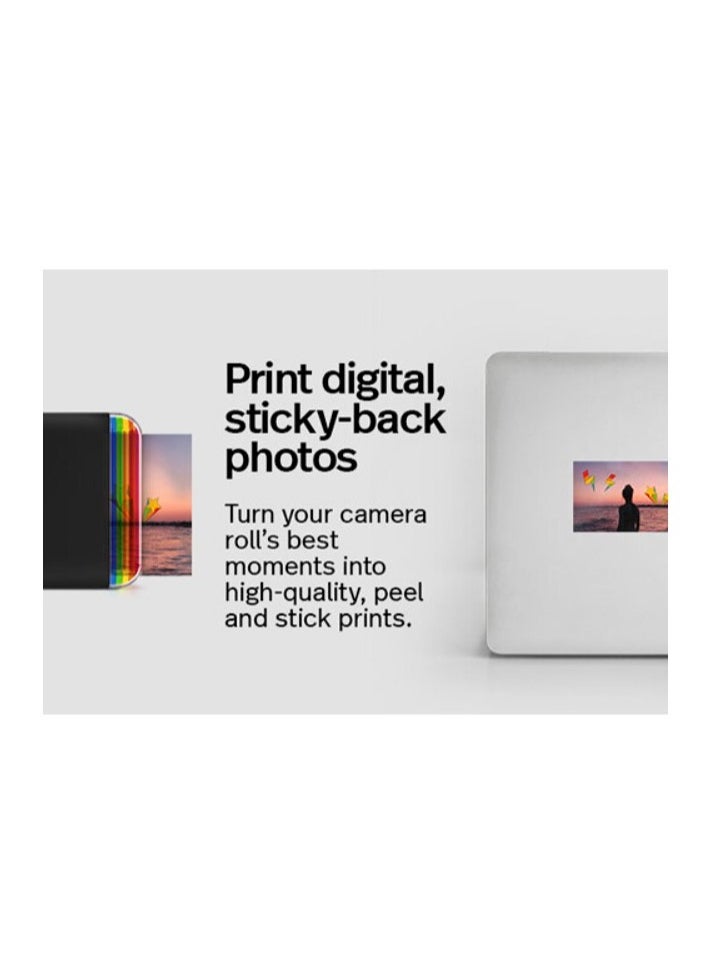Polaroid Polaroid Hi-Printer Paper Bundle  2nd Generation Bluetooth Connected 2x3 Pocket Photo Dye-Sub Printer White Printer 40 Photos  - Image 4