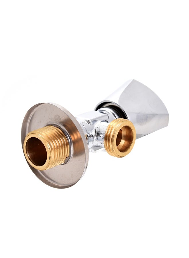 LAWAZIM - Faucet with Brass Angle Valve - Anti-Cossosion Quick Connect 90-Degree Water Shut-Off Valve for Precise Water Flow Control - Ideal for Kitchen, Bathroom, and Under-Sink Plumbing Applications - Image 1