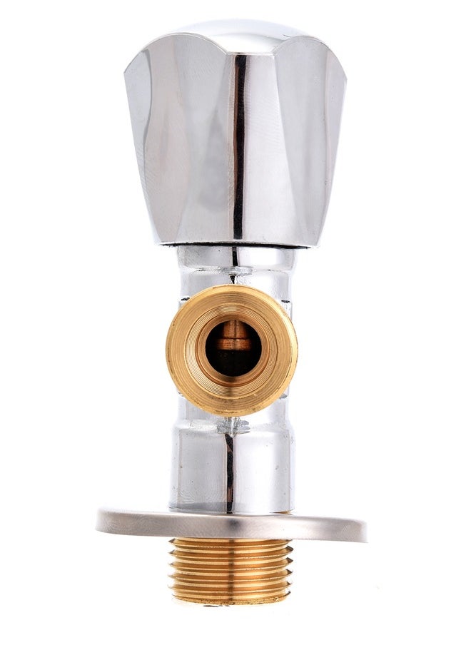 LAWAZIM - Faucet with Brass Angle Valve - Anti-Cossosion Quick Connect 90-Degree Water Shut-Off Valve for Precise Water Flow Control - Ideal for Kitchen, Bathroom, and Under-Sink Plumbing Applications - Image 1