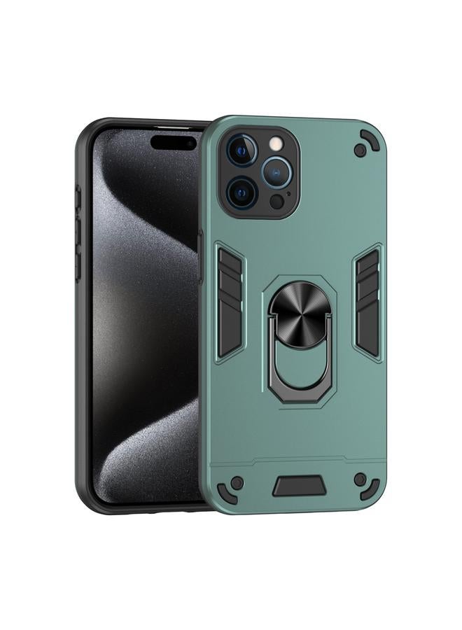 Zaboon Case For iPhone 12 Pro Shockproof Metal Ring Holder Phone Case - Image 1