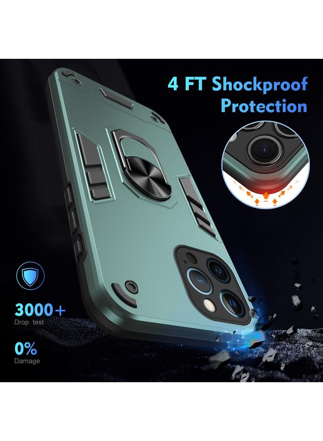 Zaboon Case For iPhone 12 Pro Shockproof Metal Ring Holder Phone Case - Image 4