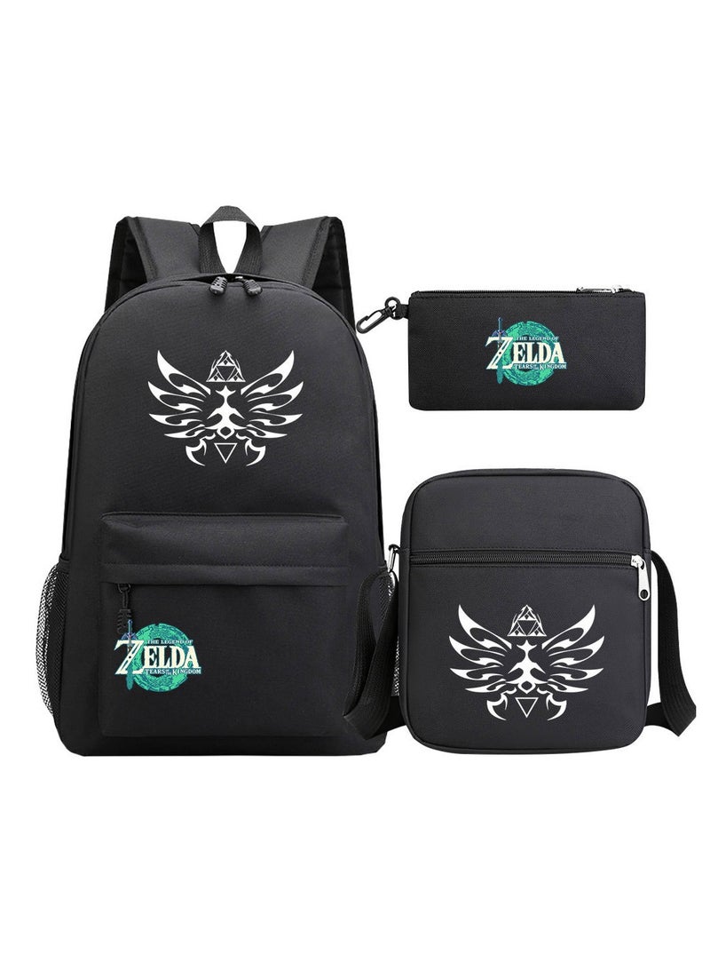 ZELDA Printed Youth Large Capacity Men's and Women's Shoulders