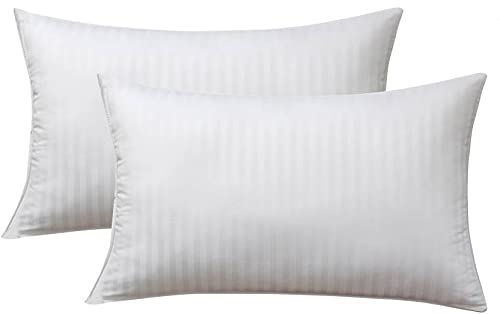 ATOOTFUSION Ultra Soft Microfiber Bed Pillows - Pack of 2 | Fluffy, Luxurious Hug Pillows for Sleeping | White, Regular Size, 16x26 Inches - Image 1