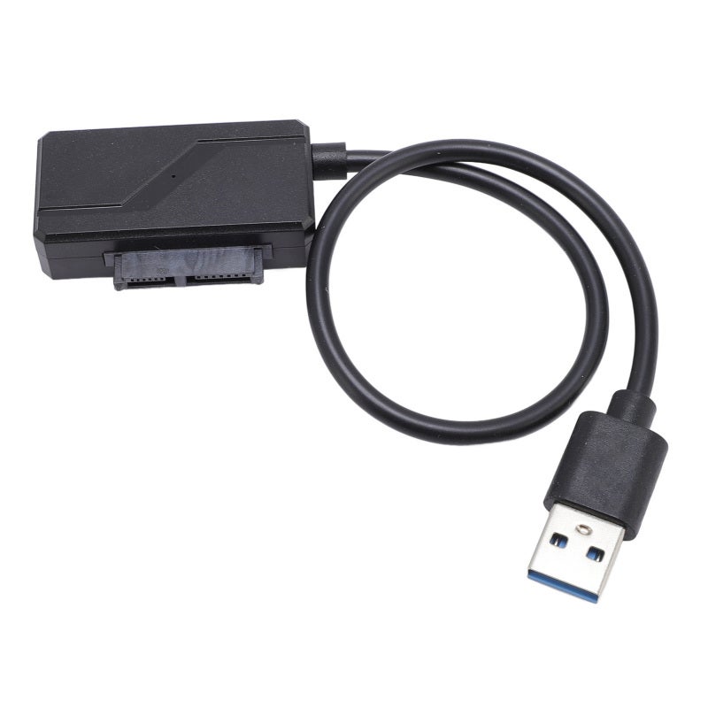 Sata Serial ATA to USB Optical Drive Adapter Cable Plug and Play - Secure Connection with Built-in Screws for Laptop Serial ATA Optical Drives - Image 1