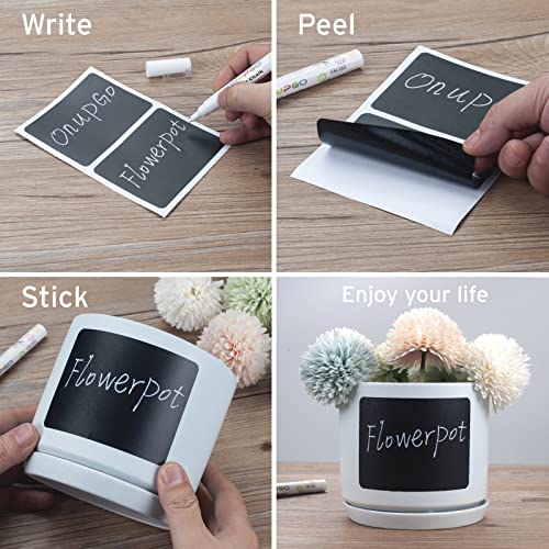 ONUPGO Chalkboard Labels (48 Pack), Reusable Blackboard Stickers, Waterproof Chalkboard Sticker for Jars, Parties Decoration, Craft Rooms, Weddings, Storage, Organize Your Home & Kitchen(4"x3") - Image 5