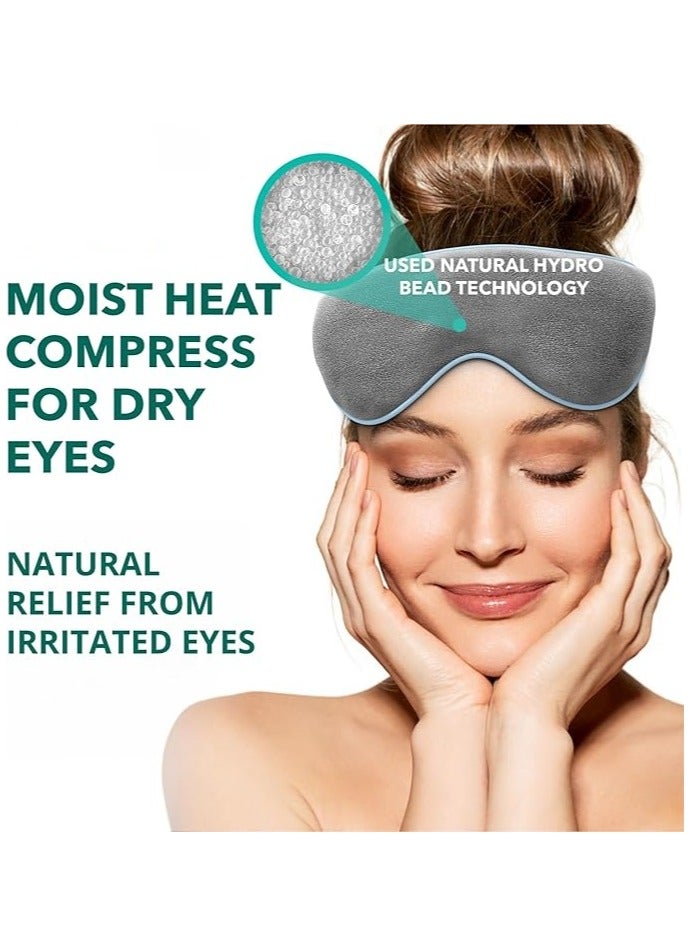 Microwave Activated Warm Eye Compress for Dry Eyes, Blepharitis  Stye Eye Treatment - Heated Eye Masks for Dry Eyes - Dry Eye Therapy Mask  Eye Compress Moist Heat Delivers Warm Compress for Eyes - Image 2