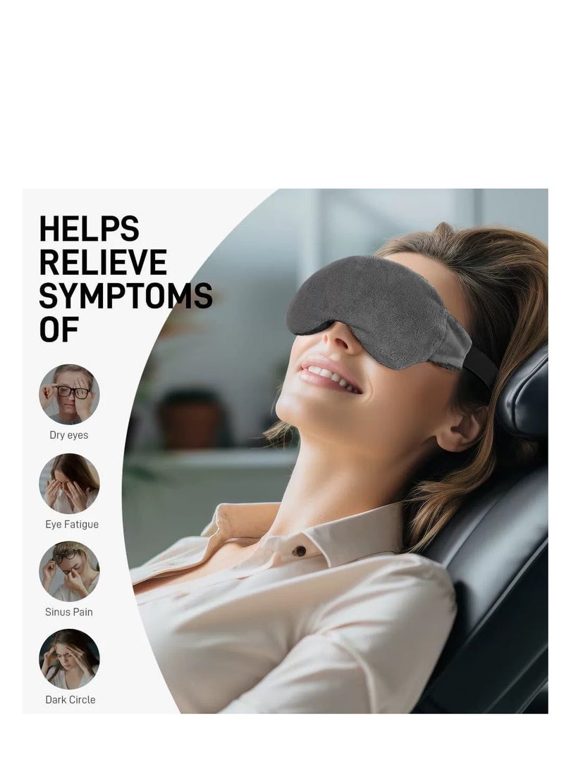 Microwave Activated Warm Eye Compress for Dry Eyes, Blepharitis  Stye Eye Treatment - Heated Eye Masks for Dry Eyes - Dry Eye Therapy Mask  Eye Compress Moist Heat Delivers Warm Compress for Eyes - Image 5